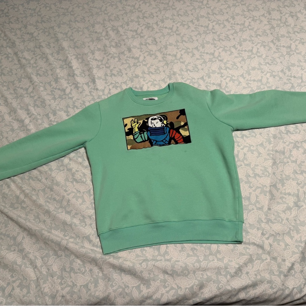 Billionaire Boys Club Green Crewneck Sweater